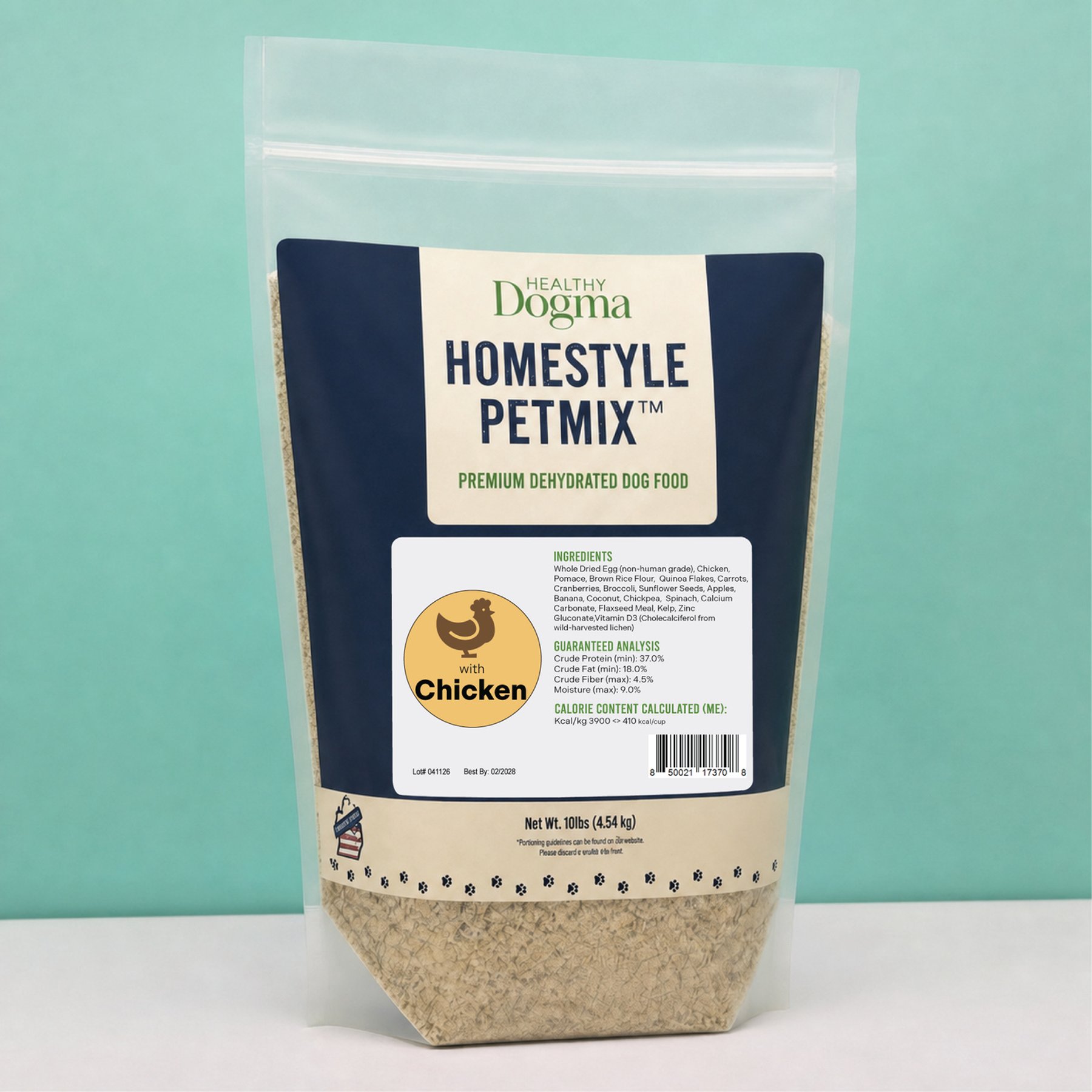 Healthy Dogma Homestyle PetMix Chicken Dehydrated Dog Food, 10-lb bucket