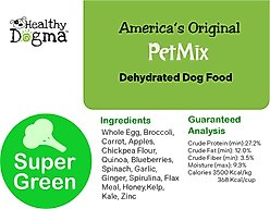 Healthy Dogma PetMix Super Green Grain-Free Supplemental Dehydrated Dog Food, 10-lb bag slide 2 of 4
