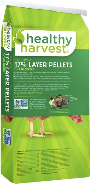 Healthy Harvest Non-GMO 17% Protein Layer Mini Pellets Chicken Feed