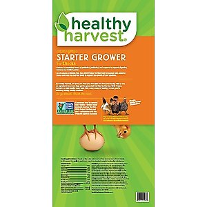 Healthy Harvest Non-GMO 20% Protein Chick Starter Grower Crumbles Chicken Feed, 40-lb bag
