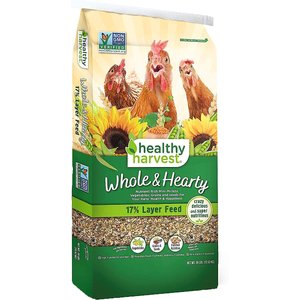 Healthy Harvest Whole & Hearty 17% Protein Layer Chicken Feed, 30-lb bag