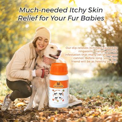 Show full view: Healthy Paw Life Pet Care Itchy & Dry Skin Lime Sulfur Flea & Tick Dip for Dogs & Cats, 8-fl oz bottle slide 3 of 9