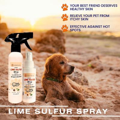 Show full view: Healthy Paw Life Pet Care Itchy & Dry Skin Lime Sulfur Flea & Tick Spray for Dogs & Cats, 4-fl oz bottle slide 3 of 7