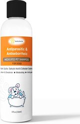 Healthy Paw Life Sulfur Salicylic Acid Oatmeal Antiparasitic & Antiseborrheic Flea & Tick Shampoo for Dogs, 8-fl oz bottle