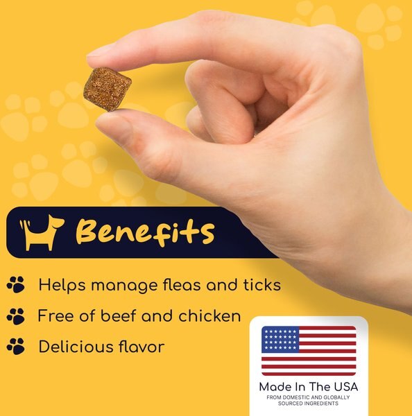 Healthy Pup Peanut Butter Flavored Soft Chews Flea & Tick Oral Treatment for Dogs, 90 count