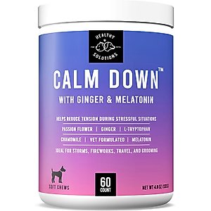 Healthy Solutions for Pets Calming Supplement Dog Chews, 60 count
