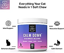 Healthy Solutions for Pets Soft Chews Calming Supplement for Cats, 60 Count slide 2 of 7