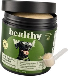 Healthy Woof Oral Care Bone Broth Dental Powder Supplement for Dogs, 8.5-oz jar