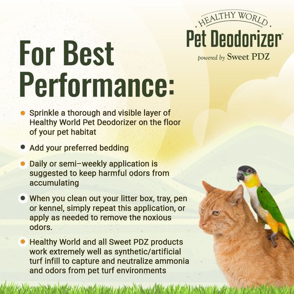 Show full view: Healthy World Odor Control Pet Deodorizer, 3.5-lb bag slide 4 of 6