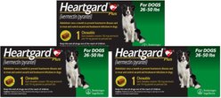 Heartgard Plus Chew for Dogs, 26-50 lbs, (Green Box), 3 Chews (3-mos. supply)