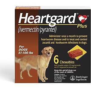 NexGard Chewables for Dogs, 60.1-121 lbs, (Red Box)