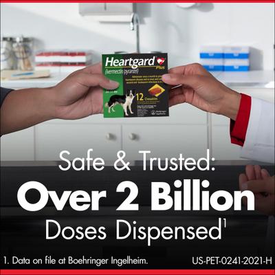 Show full view: Heartgard Plus Chew for Dogs, up to 25 lbs, (Blue Box), 3 Chews (3-mos. supply) slide 8 of 12