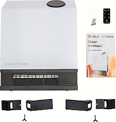 Heat Storm 1000-Watt Infrared Floor-to-Wall Space Heater, White slide 2 of 8