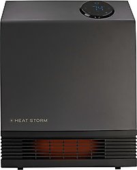Heat Storm 1000-Watt Wall Mounted Electric Space Heater, Gray