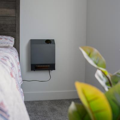 Show full view: Heat Storm 1000-Watt Wall Mounted Electric Space Heater, Gray slide 5 of 8