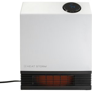 Heat Storm 1000-Watt Infrared Floor-to-Wall Space Heater, White