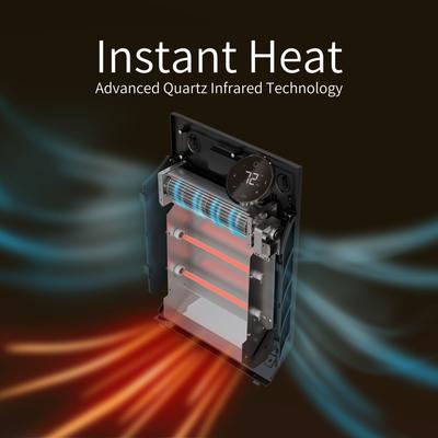 Show full view: Heat Storm 1000-Watt Wall Mounted Electric Space Heater, White slide 5 of 7