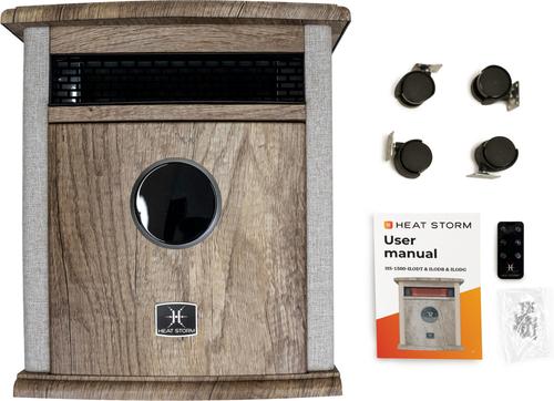 Show full view: Heat Storm Logan Deluxe 1500-Watt Infrared Electric Portable Space Heater, Tan slide 8 of 8