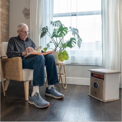 Show full view: Heat Storm Logan Deluxe 1500-Watt Infrared Electric Portable Space Heater, Tan slide 3 of 8