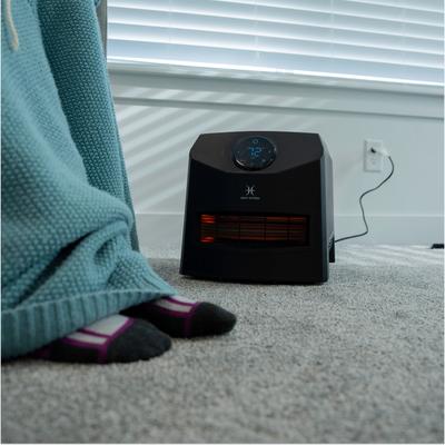 Show full view: Heat Storm Mojave 1500-Watt Infrared Portable Heater with Built-In Thermostat, Black slide 5 of 8