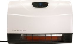 Heat Storm Phoenix 1500-Watt Infrared Floor-to-Wall Space Heater, White
