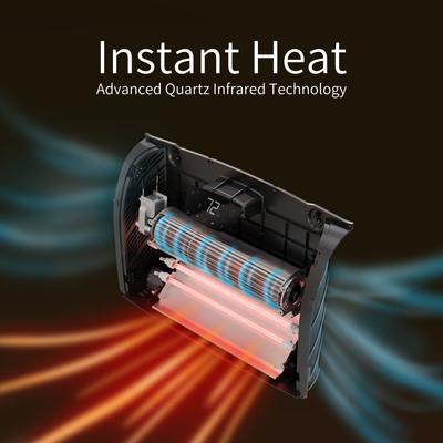 Show full view: Heat Storm Phoenix 1500-Watt Infrared Indoor Smart Heater, Gray slide 7 of 8