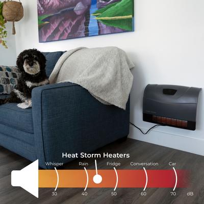 Show full view: Heat Storm Phoenix 1500-Watt Infrared Indoor Smart Heater, Gray slide 3 of 8