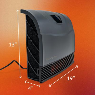 Show full view: Heat Storm Phoenix 1500-Watt Infrared Indoor Smart Heater, Gray slide 2 of 8