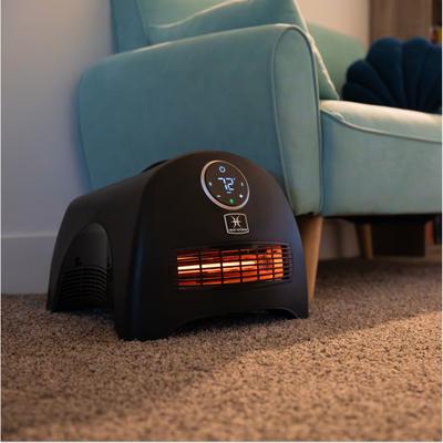 Show full view: Heat Storm Sahara 1500-Watt Infrared Portable Heater with Built-In Thermostat, Black slide 5 of 7