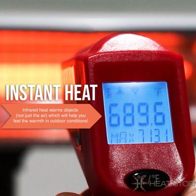 Show full view: Heat Storm Tradesman 1500-Watt Outdoor Infrared Portable Space Heater with Tripod, Black slide 3 of 7