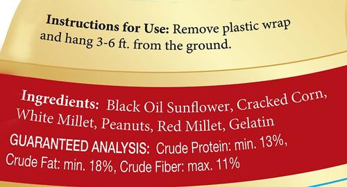 Show full view: Heath Bird's Blend Seed Bell Wild Bird Food, 14-oz, case of 6 slide 2 of 7