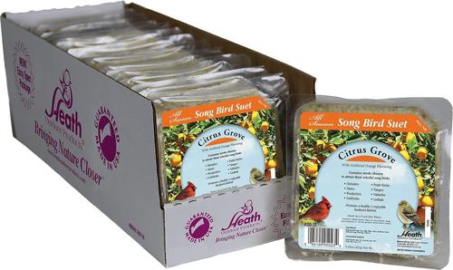 Show full view: Heath Citrus Grove Songbird Suet Cake Wild Bird Food, 9.25-oz, case of 16 slide 8 of 10