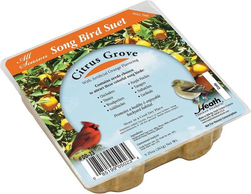 Show full view: Heath Citrus Grove Songbird Suet Cake Wild Bird Food, 9.25-oz, case of 16 slide 7 of 10