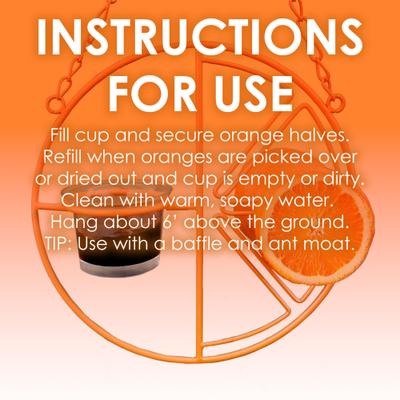 Show full view: Heath Clementine Oriole Feeder slide 5 of 8