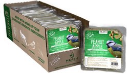 Heath Crafted Suet Cakes Peanut Apple Wild Bird Food, 11.75-oz, case of 12