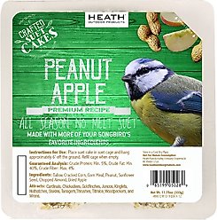 Heath Crafted Suet Cakes Peanut Apple Wild Bird Food, 11.75-oz, case of 12 slide 2 of 5