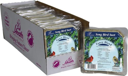 Show full view: Heath Fancy Blend Songbird Suet Cake Wild Bird Food, 9.25-oz, case of 16 slide 8 of 10