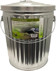Heath Galvanized Metal Bird Seed Storage Container, 10-lb