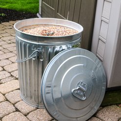 Heath Galvanized Metal Bird Seed Storage Container, 10-lb slide 2 of 6