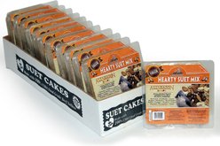Heath Hearty Premium Suet Cake Wild Bird Food, 11.5-oz, case of 12