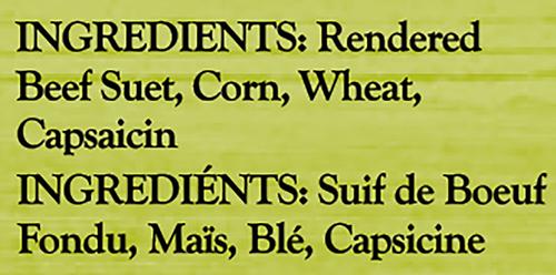 Show full view: Heath Hot Pepper Premium Suet Cake Wild Bird Food, 11.25-oz, case of 12 slide 2 of 10