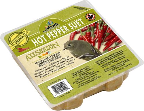 Show full view: Heath Hot Pepper Premium Suet Cake Wild Bird Food, 11.25-oz, case of 12 slide 8 of 10