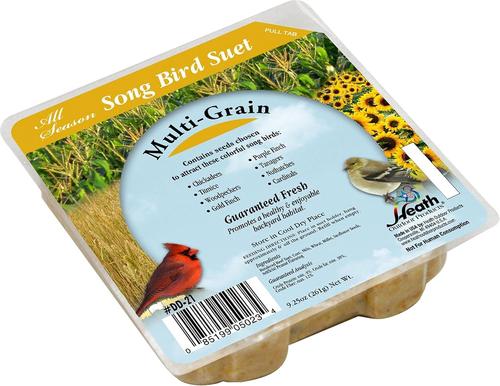 Show full view: Heath Multi-Grain Songbird Suet Cake Wild Bird Food, 9.25-oz, case of 16 slide 5 of 8