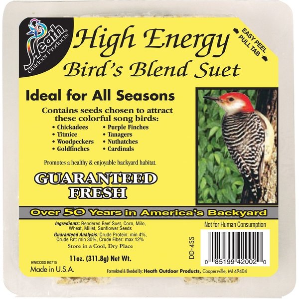 Suet Plus High Energy Wild Bird S ST. ALBANS BAY SUET PLUS High Energy Suet Wild Bird Food, 10 count