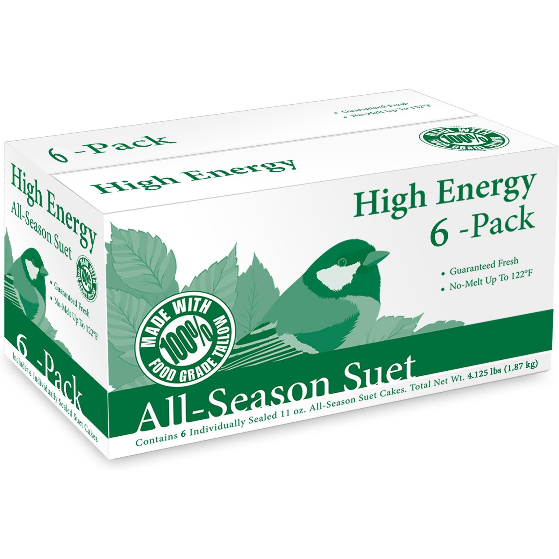 Heath Outdoor Products Bird's Blend High Energy Suet Cakes Bird Food, 6 count