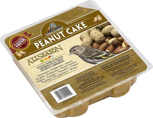 Show full view: Heath Peanut Premium Suet Cake Wild Bird Food, 11-oz tray, case of 12 slide 5 of 6