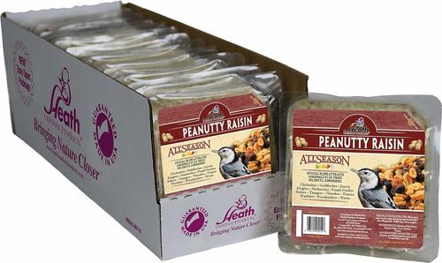 Show full view: Heath Peanutty Raisin Premium Suet Cake Wild Bird Food, 11.5-oz, case of 12 slide 9 of 9