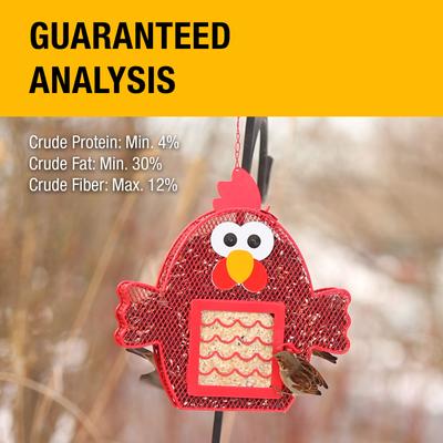 Show full view: Heath Suet 'N Seed Whimsical Chicken Suet Cake Bird Feeder slide 2 of 2