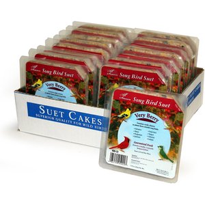 Heath Very Berry Songbird Suet Cake Wild Bird Food, 9.25-oz, case of 16