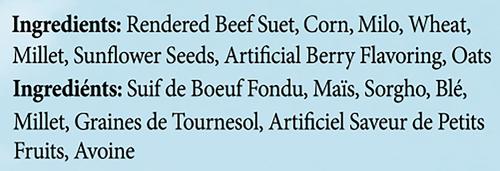 Show full view: Heath Very Berry Songbird Suet Cake Wild Bird Food, 9.25-oz, case of 16 slide 2 of 6